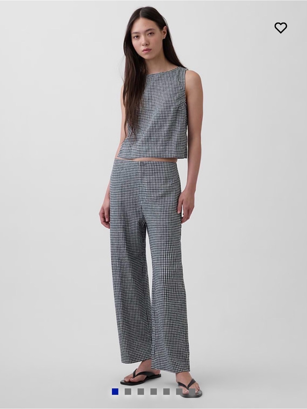 GAP Gingham Straight Leg Pants, Size S, Excellent condition (worn once)